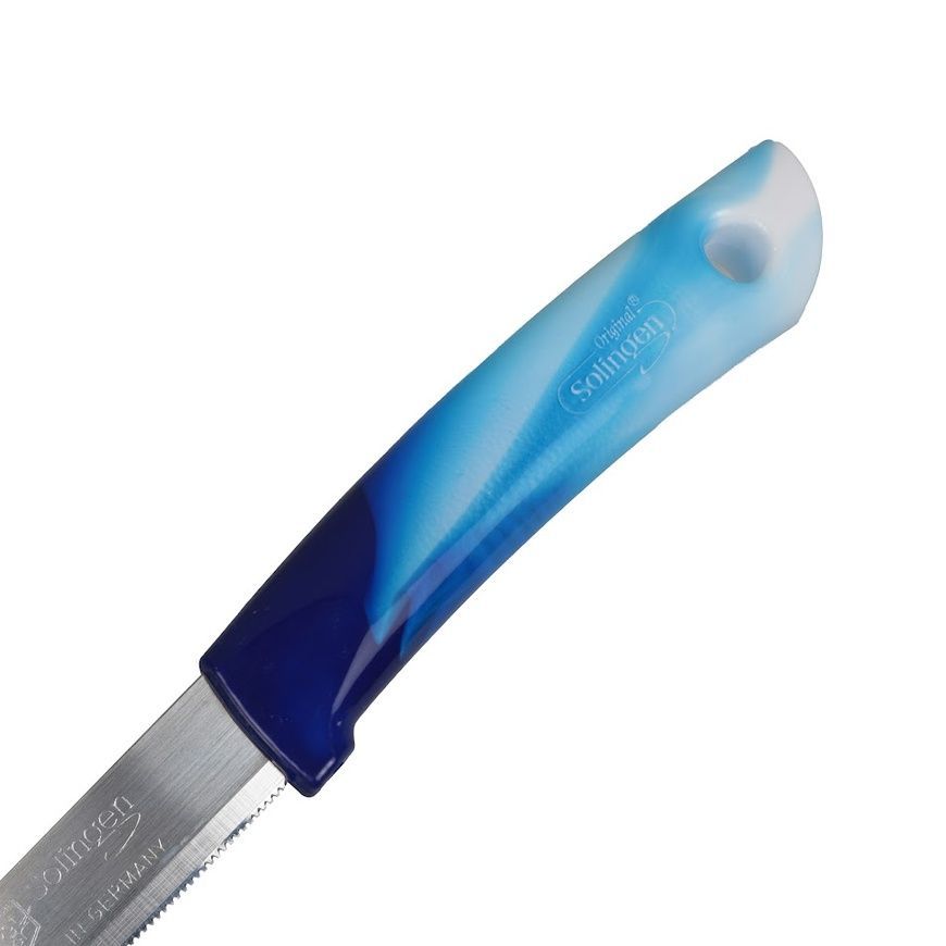 Vegetable knife, straight, flexible 8.5 cm, Eikaso Solingen Obstmesser 7000854-665 Blue