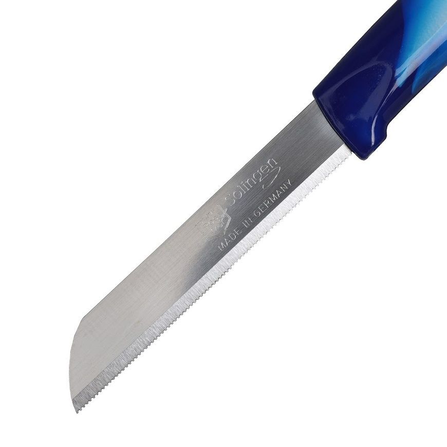 Vegetable knife, straight, flexible 8.5 cm, Eikaso Solingen Obstmesser 7000854-665 Blue