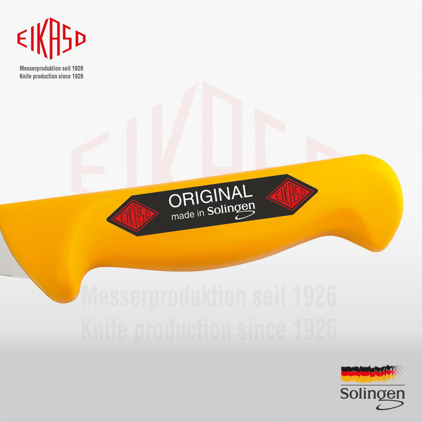 Paring knife, bent, medium flexibility 18 cm Eikaso Solingen BUTCHER KNIVES 1021820-312