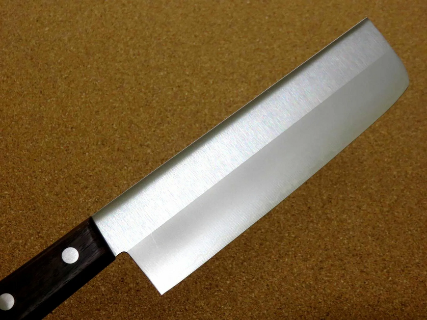 Japanese kitchen knife Nakiri 165 mm, AUS 8 3 layers, Kanetsugu Miyabi Isshin 2007, Japan