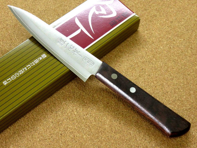Vegetable knife 120 mm, AUS8 3 layers, Kanetsugu Miyabi Isshin 2001, Japan