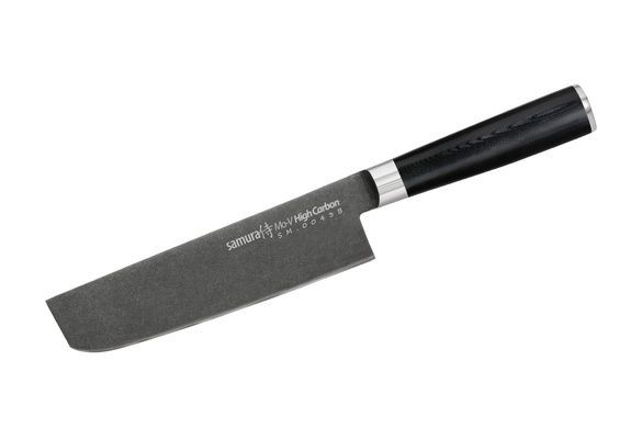 Ніж овочевий Накірі Samura Mo-V Stonewash SM-0043B, AUS-8, 167 мм, Китай