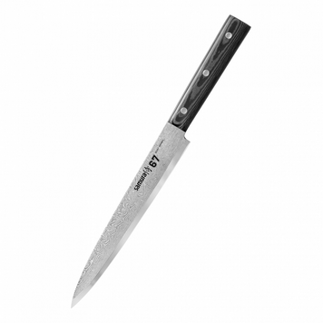 Нож-слайсер Samura 67 Damascus SD67-0045M, AUS-10 67 слоев, 195 мм, Китай