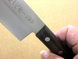 Santoku knife 170 mm, AUS 8 3 layers, Kanetsugu Miyabi Isshin 2003, Japan