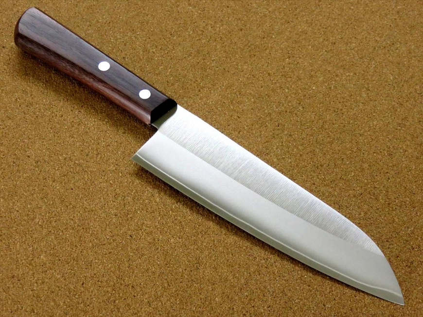 Santoku knife 170 mm, AUS 8 3 layers, Kanetsugu Miyabi Isshin 2003, Japan