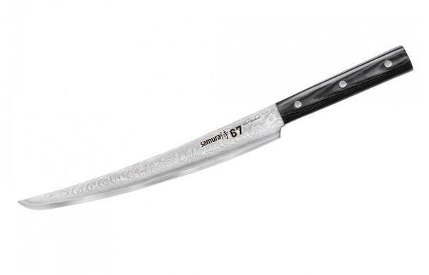 Slicing knife Samura 67 Damascus SD67-0046MT, AUS-10 67 layers, 230 mm, China