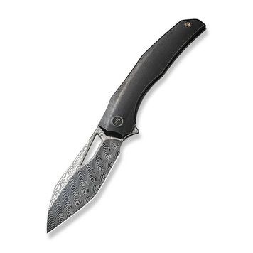 Нож складной туристический WE Knife Ignio Mystery Box, (8.39 см) Damasteel (Hakkapella) / 6AL4V Titanium черный WE22042B-DS1 MB